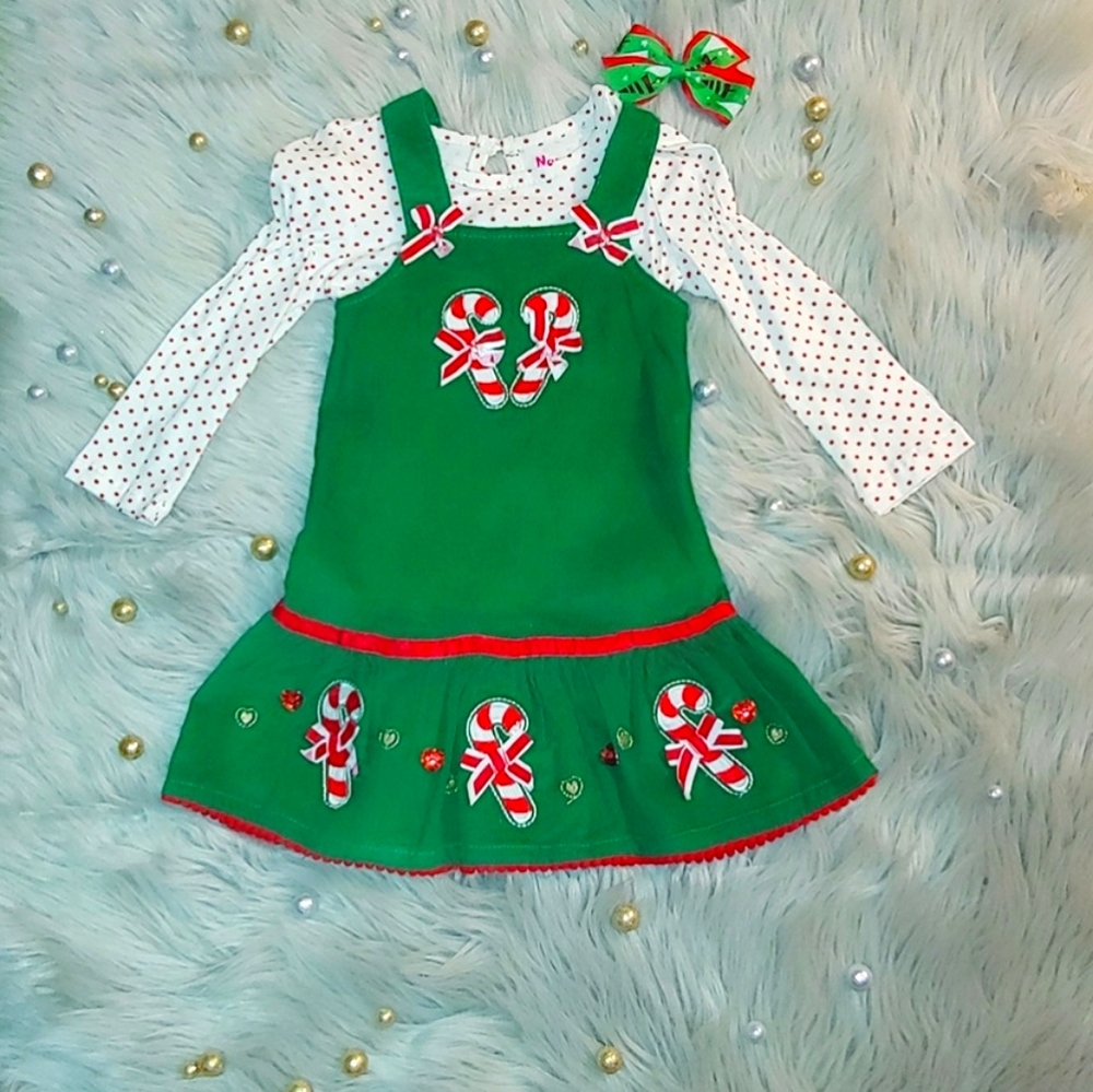New Nannette Kids 2p Candycane outfit